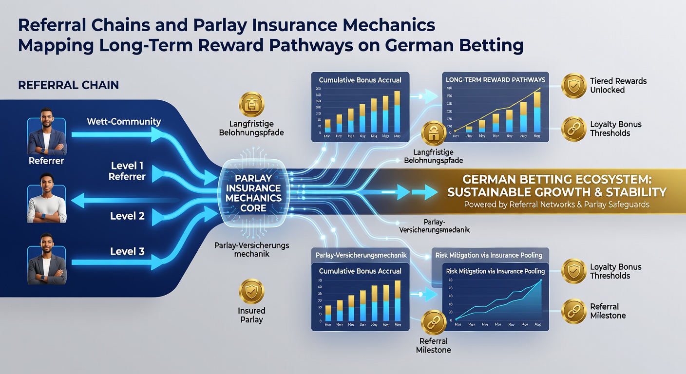 Illustration der Parlay-Versicherung und langfristiger Belohnungspfade